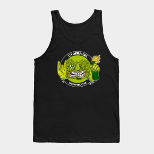 CYDERPUNK LOGO green on black Tank Top